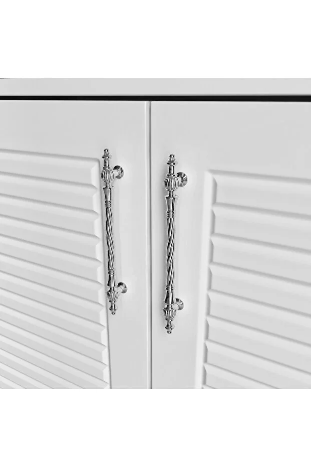 Panjurlu Ayakkabılık Metal Kulp Çok Amaçlı Dolap